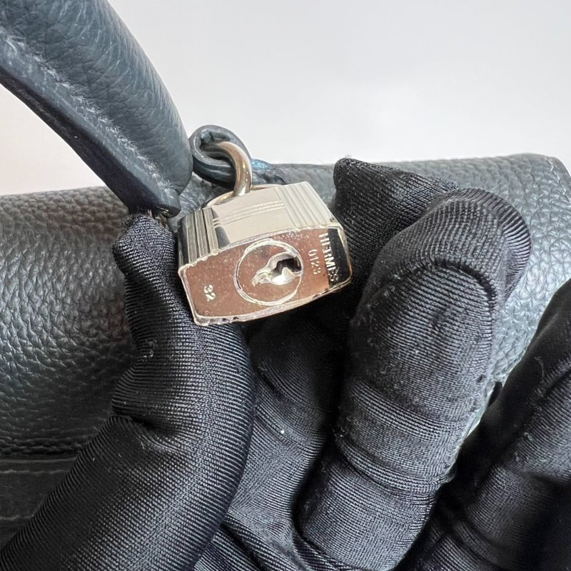 HERMES □R刻 TOGO皮 深綠 KELLY35包-15