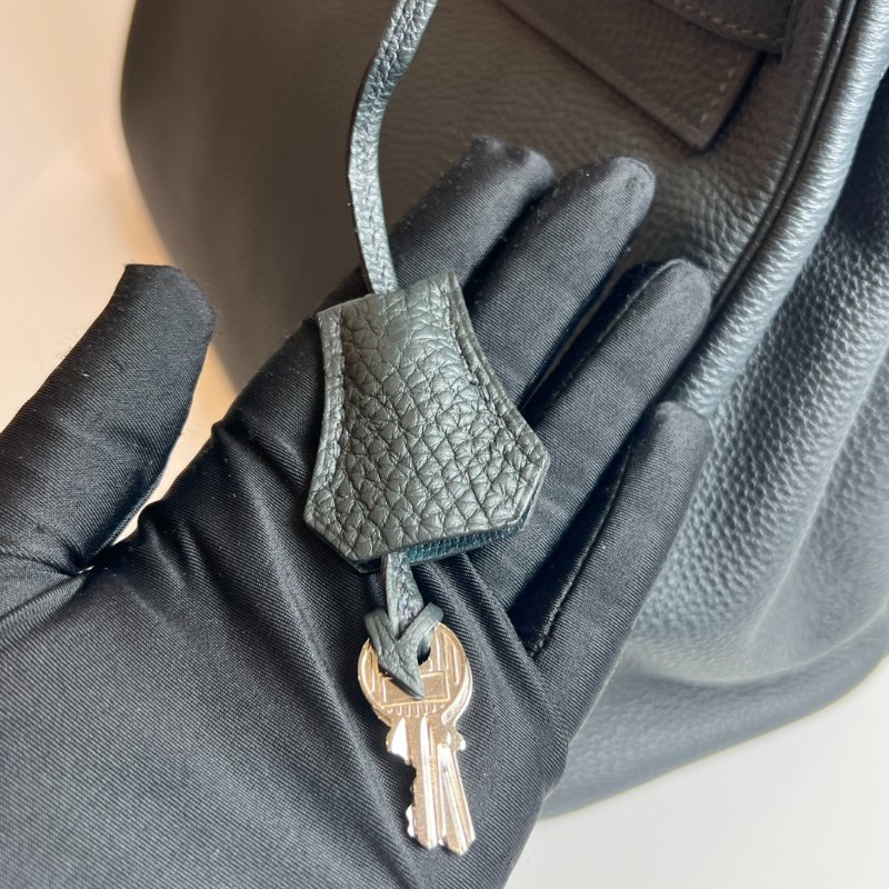 HERMES □R刻 TOGO皮 深綠 KELLY35包-16