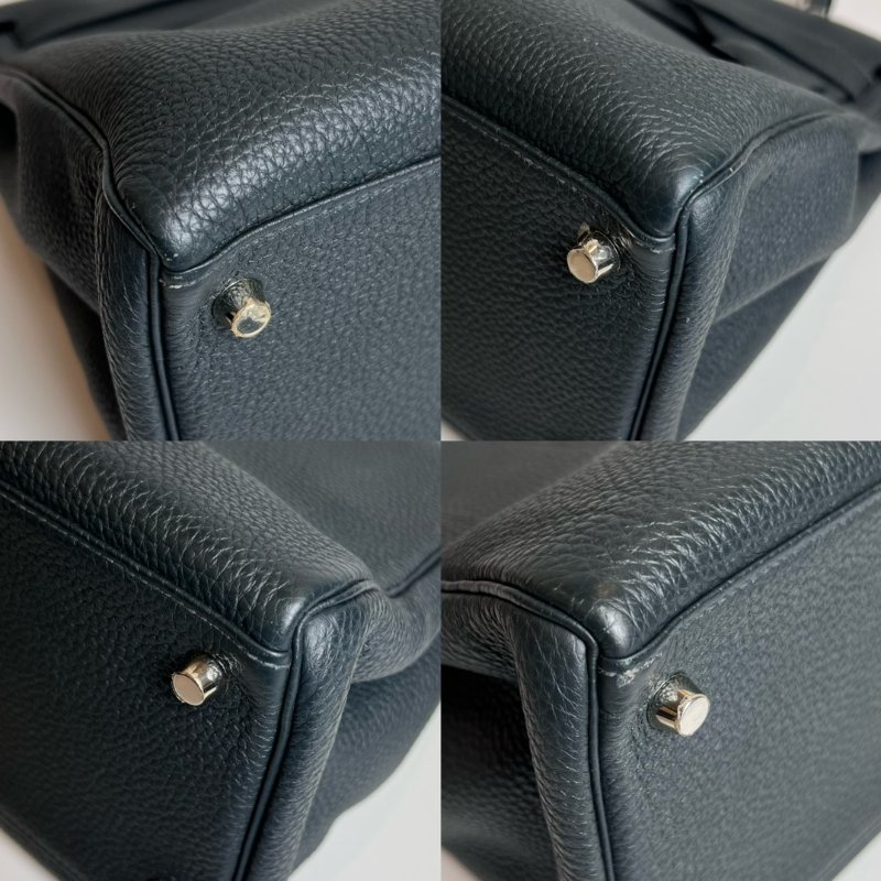 HERMES □R刻 TOGO皮 深綠 KELLY35包-19