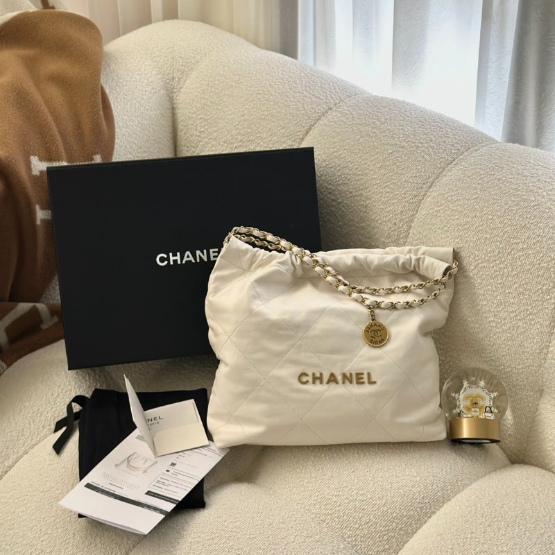 CHANEL 22 Bag - 中號白金-8