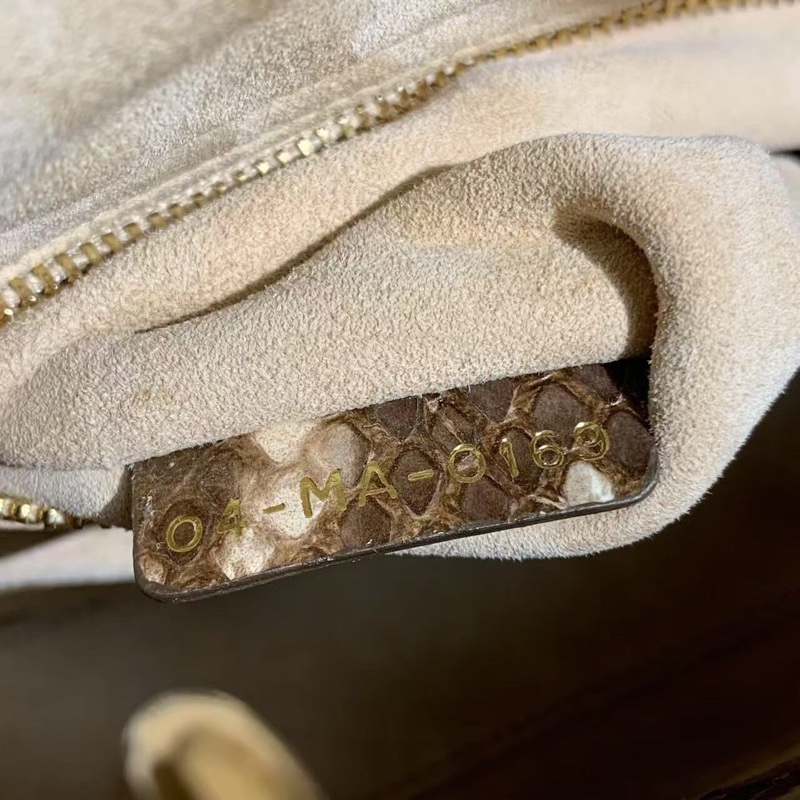 Dior三格蟒蛇皮戴妃包金扣,出門不用撞款,2020年購入-7