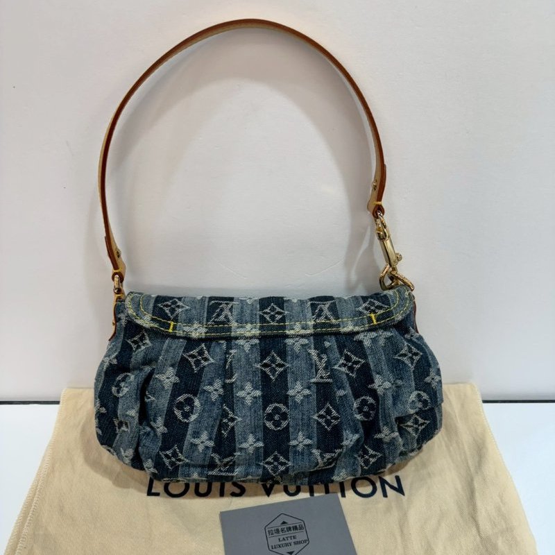 LV 手提包/肩背包/腋下包 丹寧牛仔 M95333 9成新-1