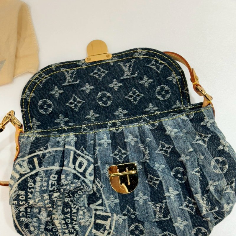 LV 手提包/肩背包/腋下包 丹寧牛仔 M95333 9成新-10