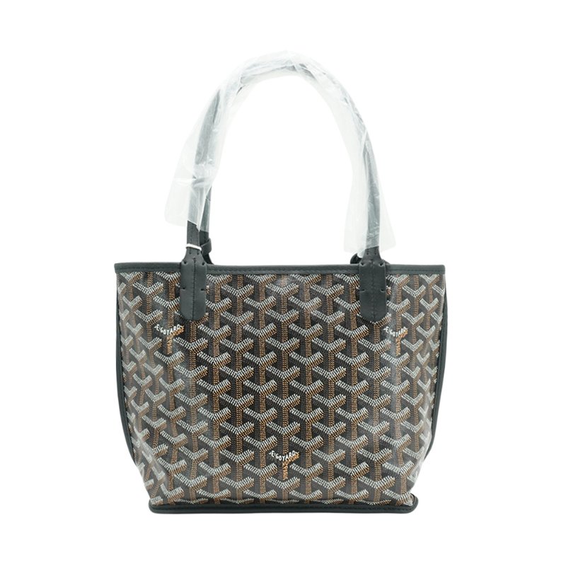 Goyard Anjou Mini Bag 雙面用手提購物包(黑)-2