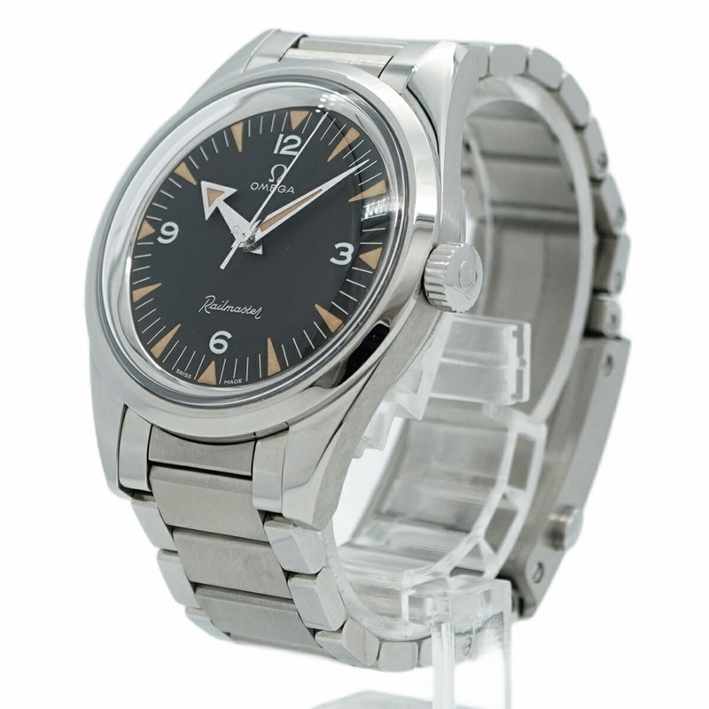 歐米茄 Railmaster 220.10.38.20.01.002 黑色錶盤男士腕錶-2