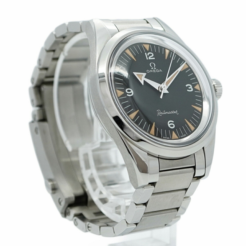 歐米茄 Railmaster 220.10.38.20.01.002 黑色錶盤男士腕錶-3