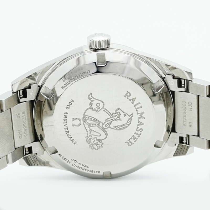 歐米茄 Railmaster 220.10.38.20.01.002 黑色錶盤男士腕錶-5