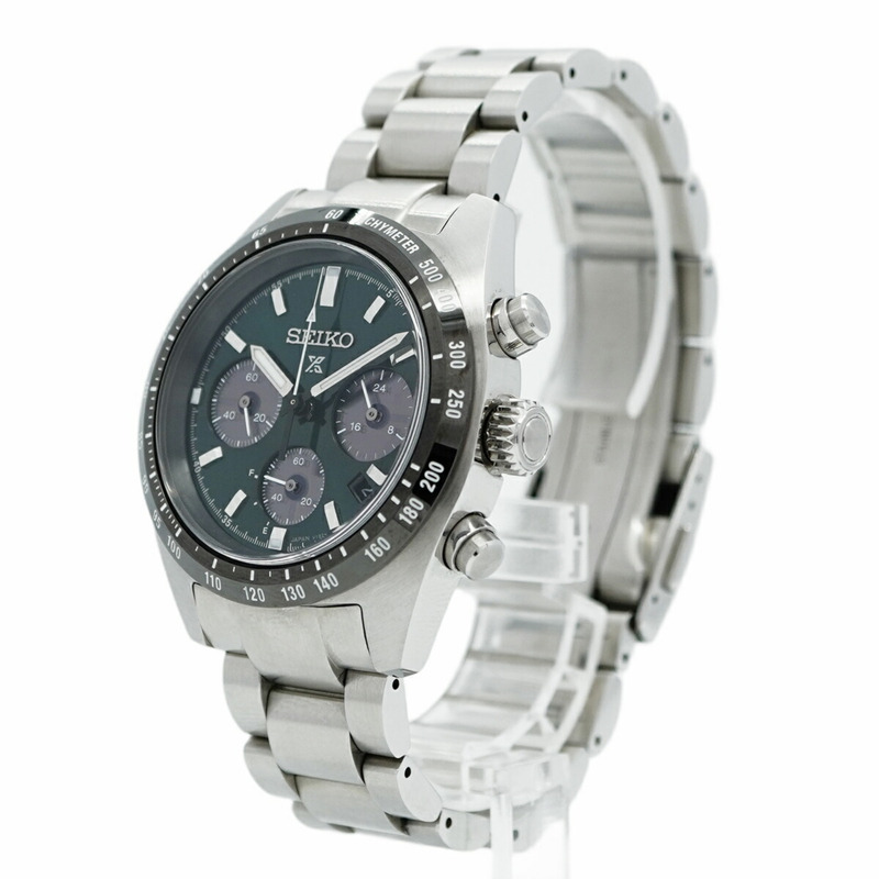 精工 Prospex V192-0AF0 SBDL107 綠色錶盤男士腕錶-2