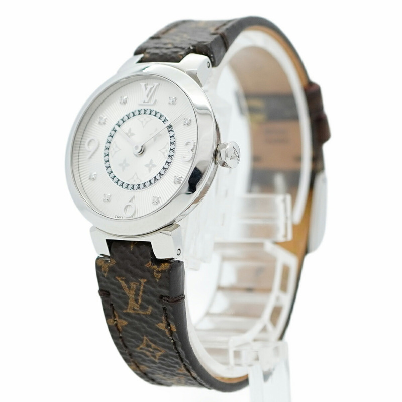 路易威登 Tambour Q12MG 銀色錶盤女士腕錶-2