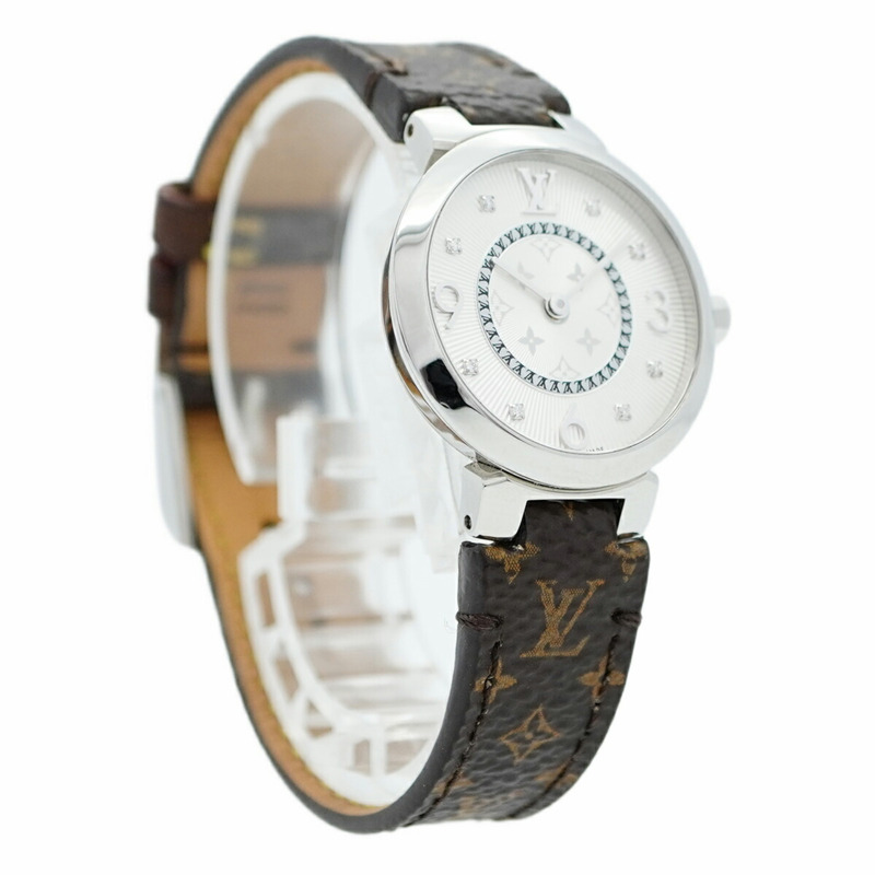 路易威登 Tambour Q12MG 銀色錶盤女士腕錶-3