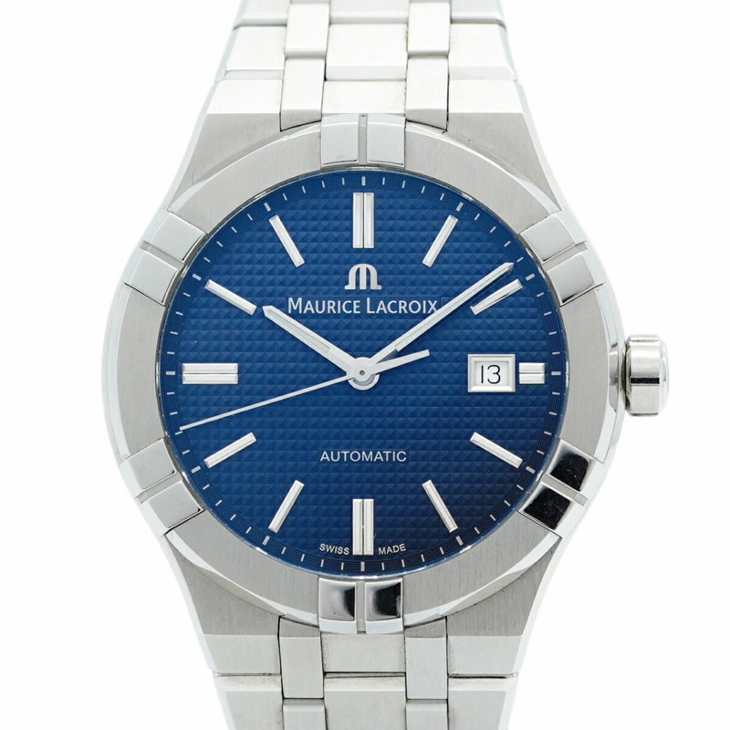 Maurice Lacroix Aicon AI6008-SS002-430-1 海軍藍錶盤男士腕錶-0