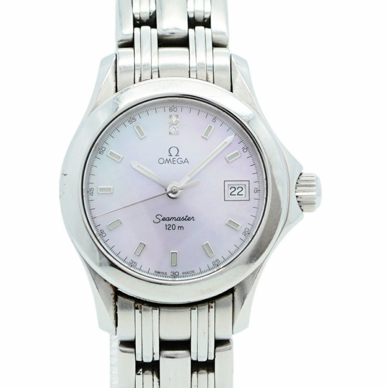 歐米茄海馬系列 2581.64 粉紅錶盤女錶-0