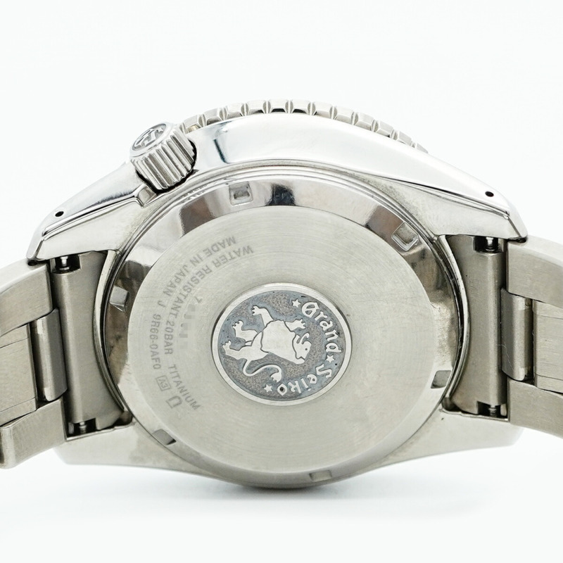 精工 Grand 9R66-0AF0 SBGE215 黑色錶盤男士腕錶-5