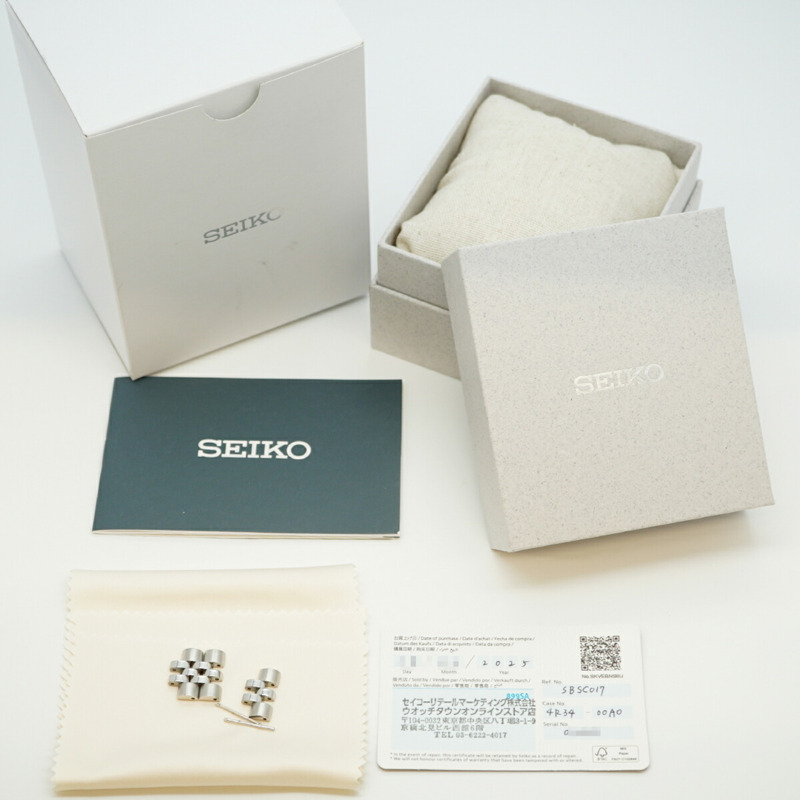 精工5號運動系列4R34-00A0 SBSC017銀色錶盤男士腕錶-1