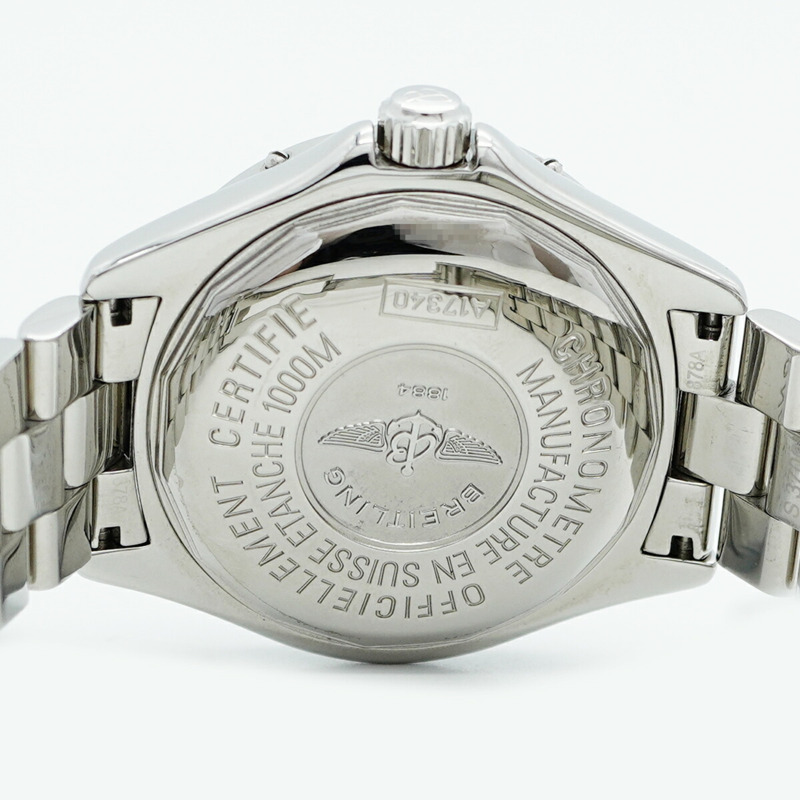 百年靈超級海洋系列 A17340 藍色錶盤男士腕錶-5