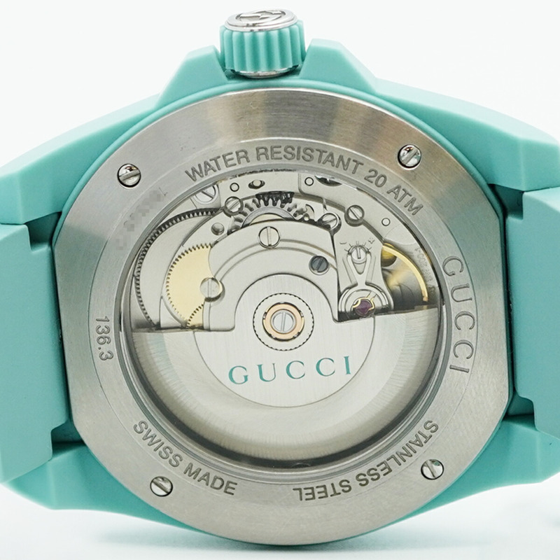 Gucci 潛水錶 136.3 YA136344 藍色錶盤 男士-5