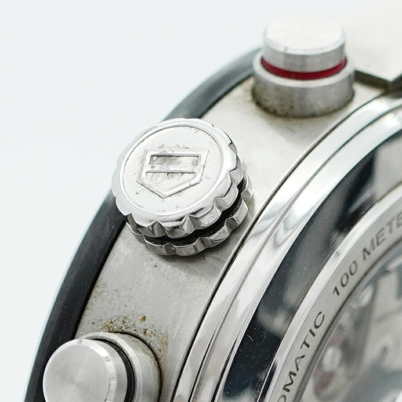 TAG Heuer 豪雅卡萊拉 Calibre 01 CAR201Z 黑色錶盤男士腕錶-9