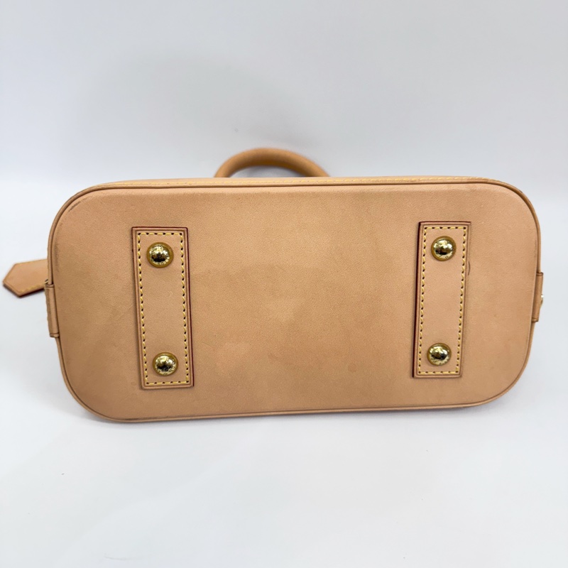 LV Alma BB 老花金釦貝殼包 晶片款-4