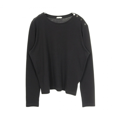 愛馬仕 Sellier 羈扣 T 卹 #44 套頭純棉黑色二手女款