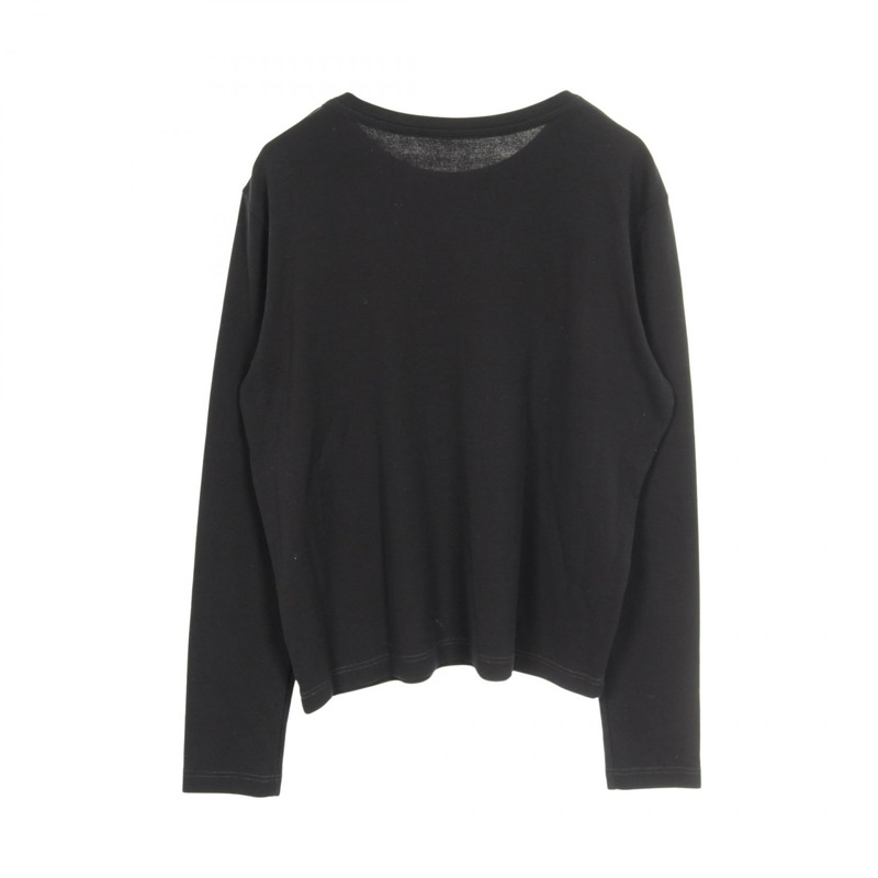 愛馬仕 Sellier 羈扣 T 卹 #44 套頭純棉黑色二手女款-1