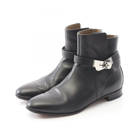 愛馬仕 Neo 短靴 #37 皮鞋 黑色 二手 女款