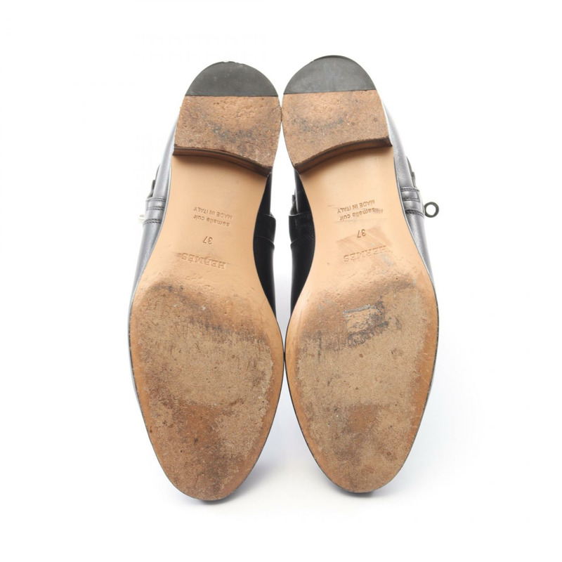 愛馬仕 Neo 短靴 #37 皮鞋 黑色 二手 女款-3