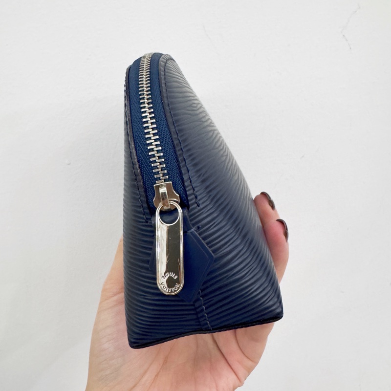 LV 深藍EPI防刮皮化妝包 晶片款-2