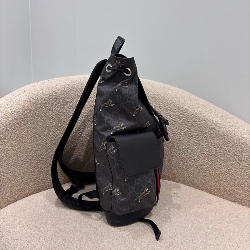 Gucci • 限量孟加拉虎黑色老花後背包-4