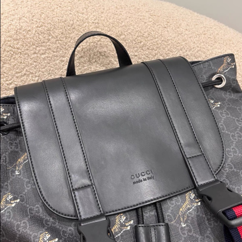 Gucci • 限量孟加拉虎黑色老花後背包-6