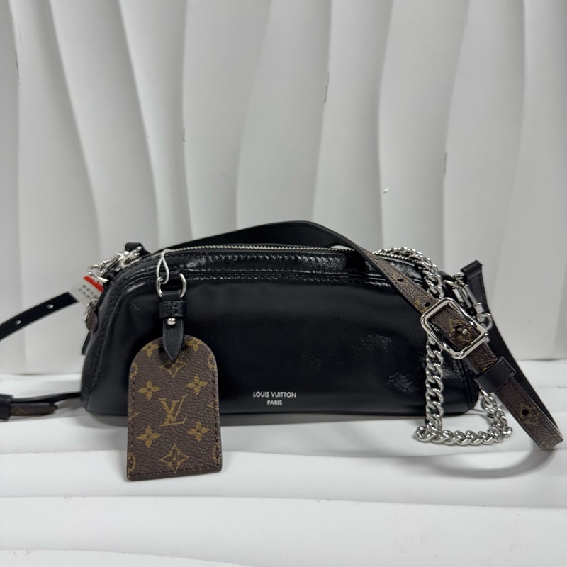 Pochette vibe 黑武士羊皮 鏈條包 羊皮腋下包 胸包 腰包-1