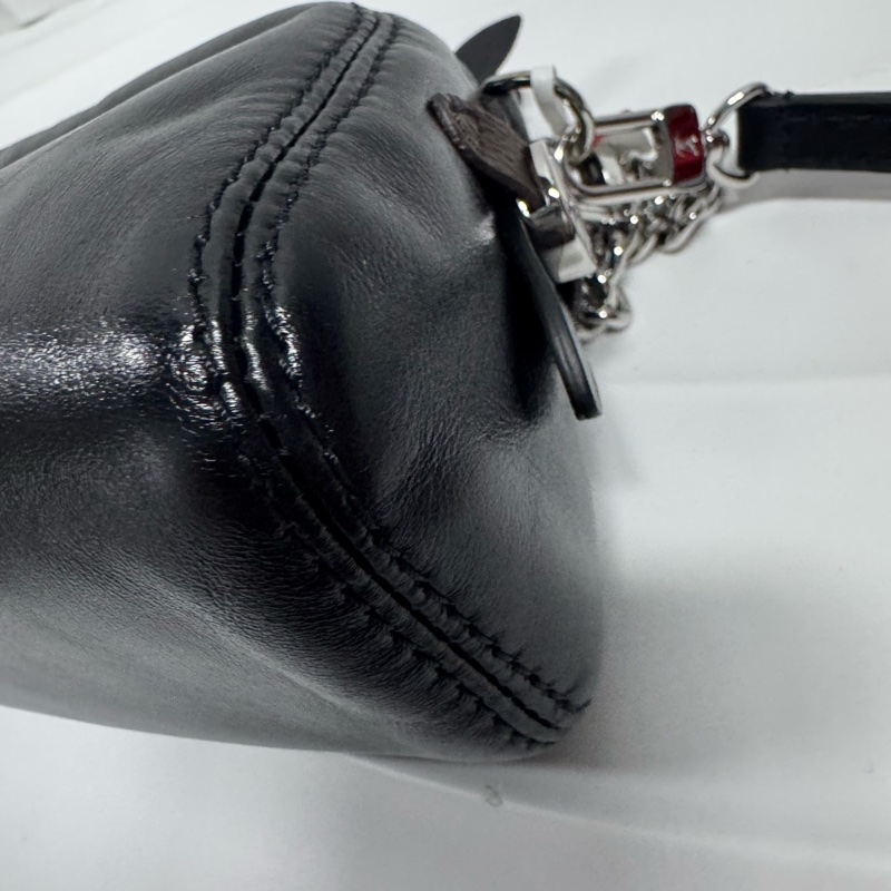 Pochette vibe 黑武士羊皮 鏈條包 羊皮腋下包 胸包 腰包-8