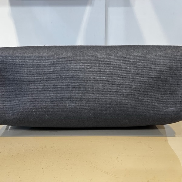 Hermes 黑帆布拼黑牛皮Herbag31銀扣手提斜背包-4