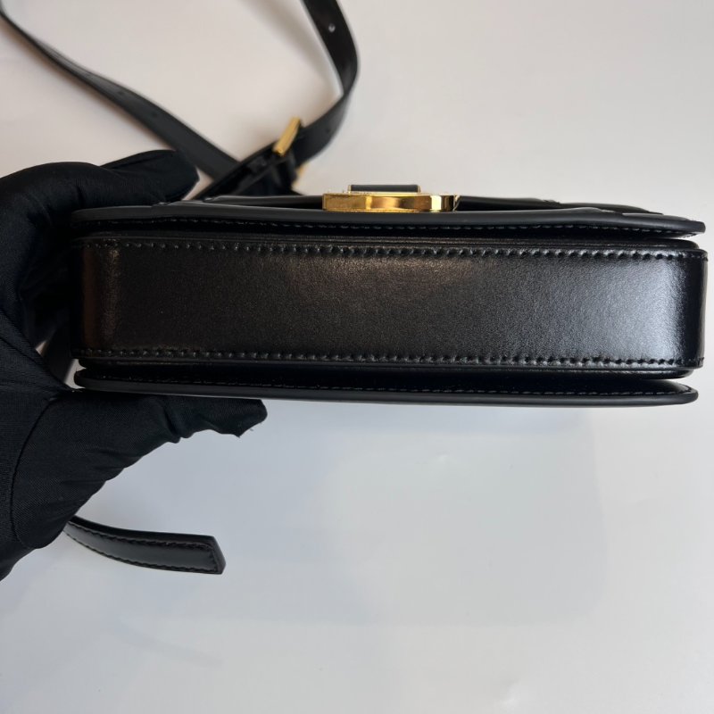 全新品 BALENCIAGA 828522 黑新版Hourglass肩背包小號-4