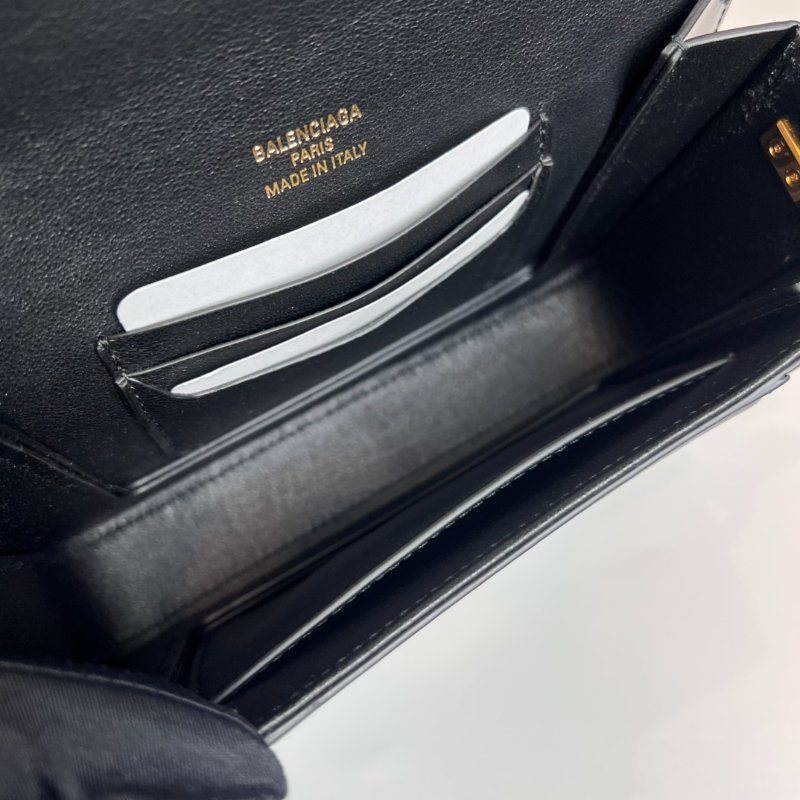 全新品 BALENCIAGA 828522 黑新版Hourglass肩背包小號-6