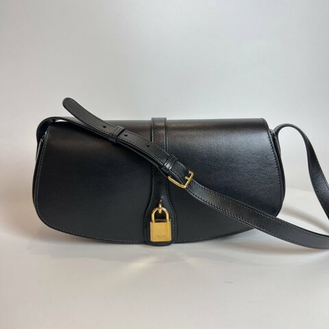 CELINE 黑牛皮鎖頭包