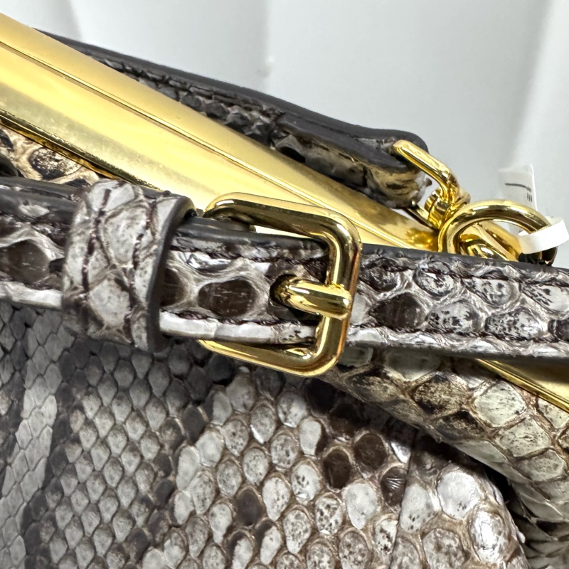 全新Fendi First 蟒蛇紋皮 單肩包、手包-2