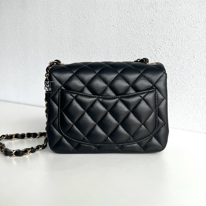 閒置新💖 全配有購證🙌🏻 Chanel 香奈兒 方胖 黑色金釦-6