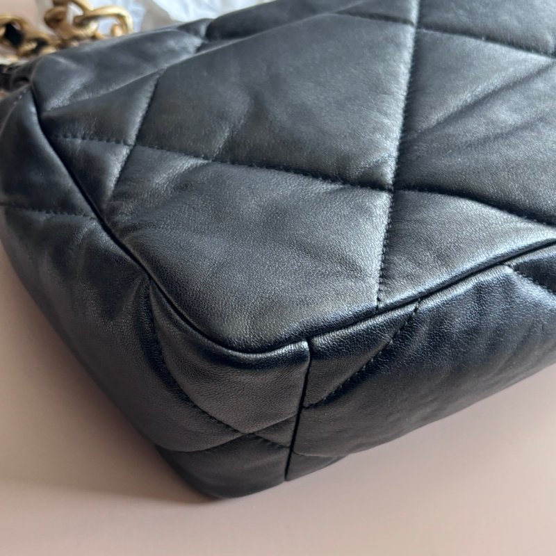 ::CHANEL:: 19 金釦 26公分 小款 手提包 斜背包 鏈包-7