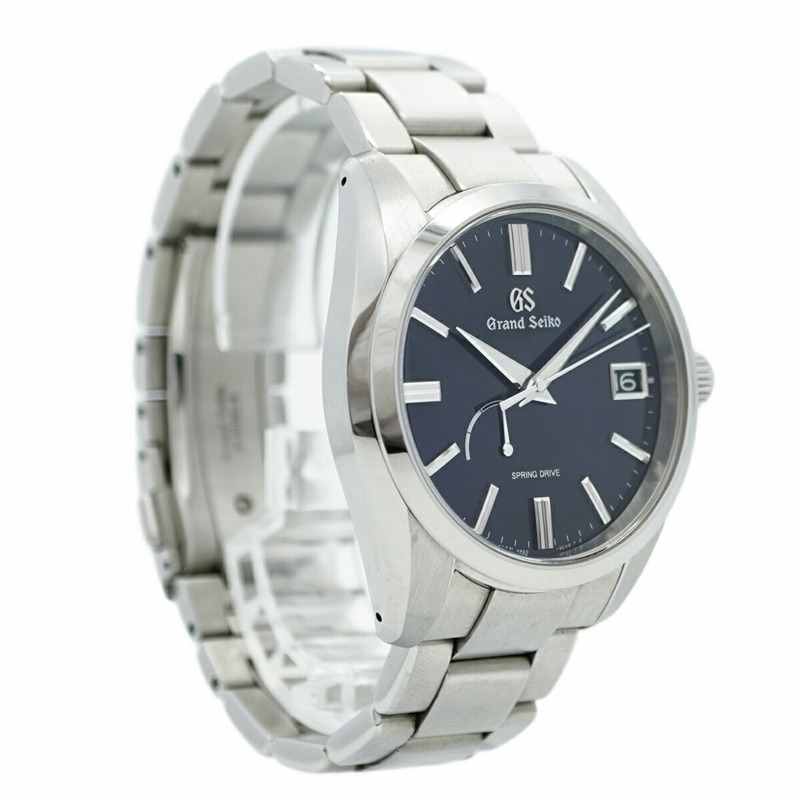 精工 Grand 9R65-0DY0 SBGA439 藍色錶盤男士腕錶-3