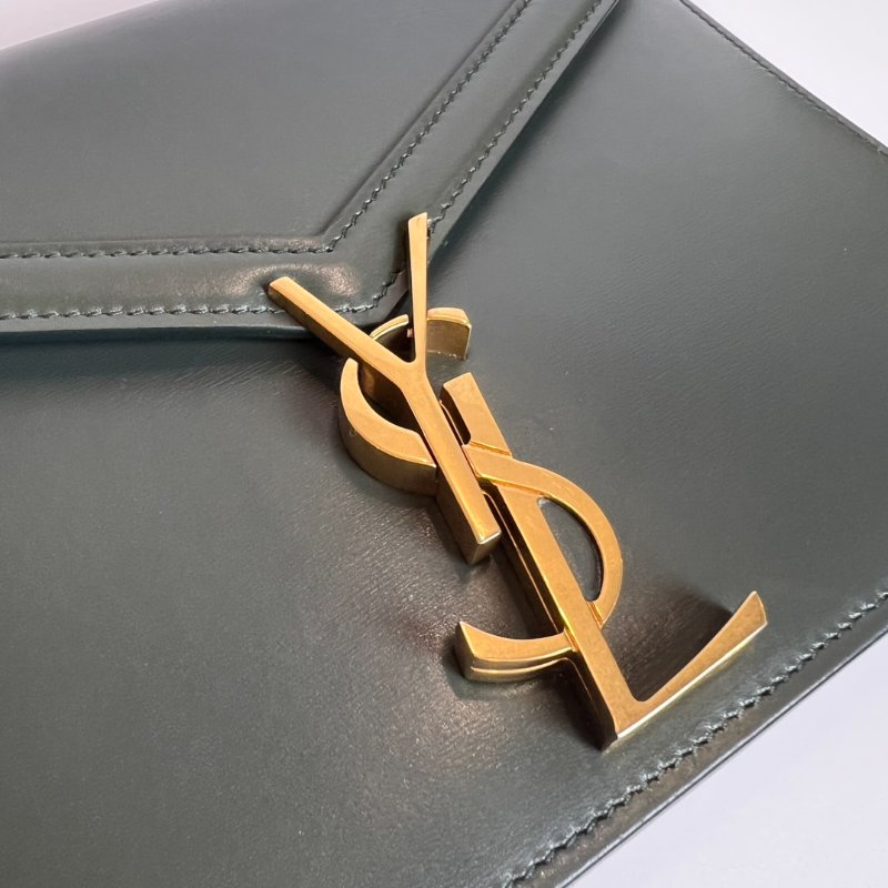 YSL 532750 綠信封鍊條包-8