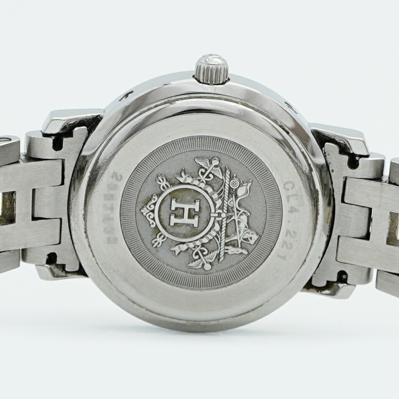 愛馬仕 Clipper CL4.221 粉紅錶盤女士腕錶-4