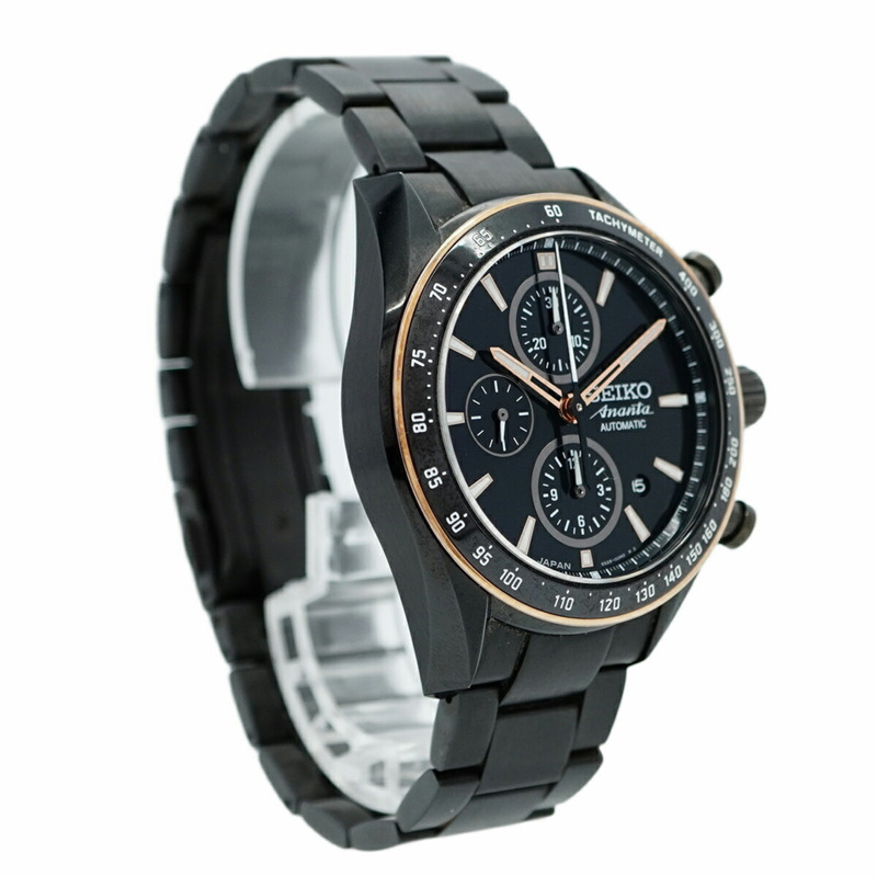 精工 Brightz Ananta 限量版 6S28-00K0 SAEH017 黑色錶盤男士腕錶-3