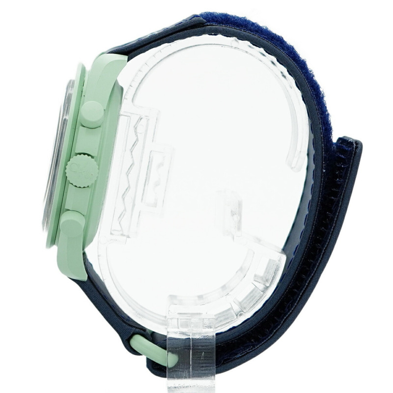 Swatch x Omega 地球任務 S033G100 海軍藍錶盤男士腕錶-8