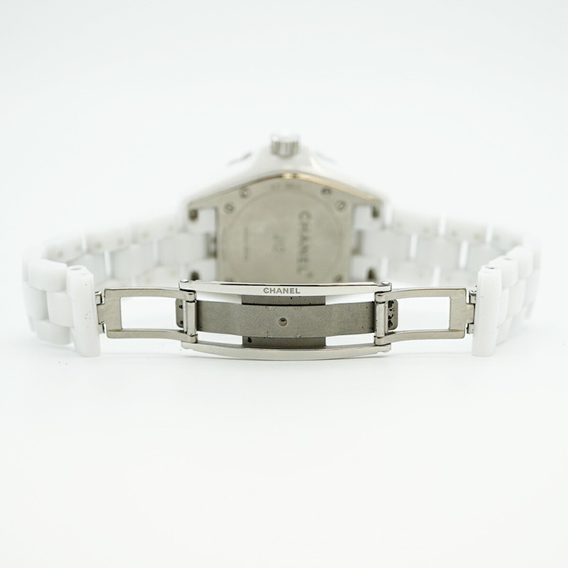 香奈兒 J12 H2422 白色錶盤女錶-4