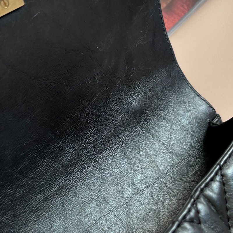 ::CHANEL:: Chevron Top Handle Flap Bag 黑色提把山形紋口蓋斜背鏈包-19