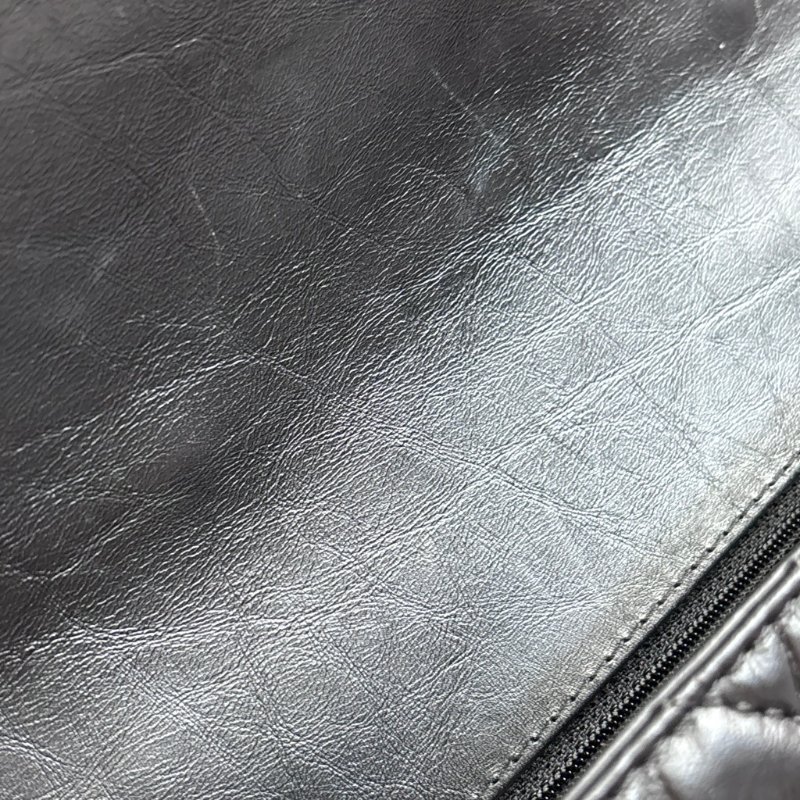 ::CHANEL:: Chevron Top Handle Flap Bag 黑色提把山形紋口蓋斜背鏈包-20