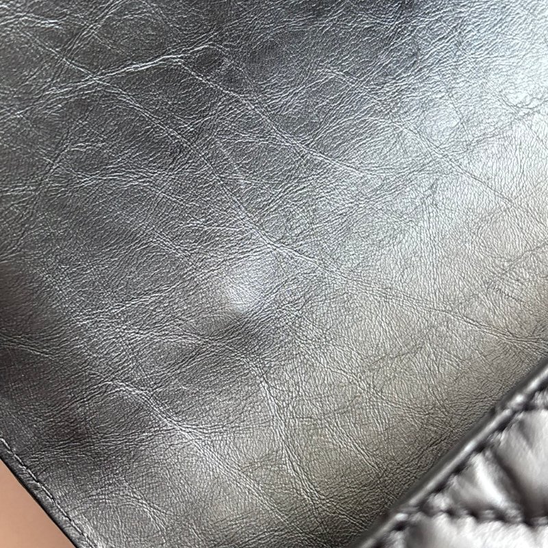 ::CHANEL:: Chevron Top Handle Flap Bag 黑色提把山形紋口蓋斜背鏈包-21