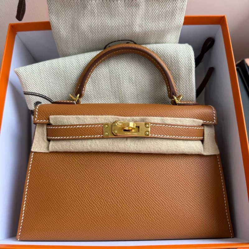 Hermes Mini Kelly 2代 cc37 gold 金Epsom-2