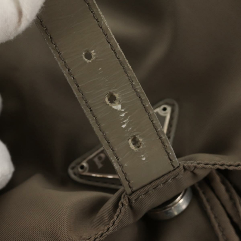 【日本直送】PRADA 雙肩包 尼龍 灰色 銀色 正品 145848-8