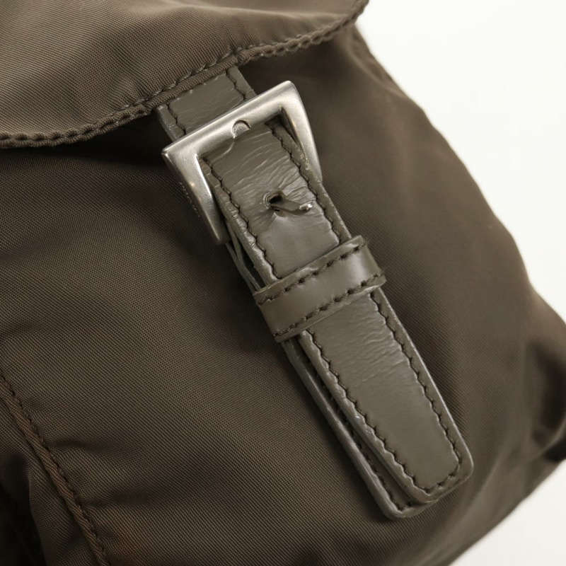 【日本直送】PRADA 雙肩包 尼龍 灰色 銀色 正品 145848-21